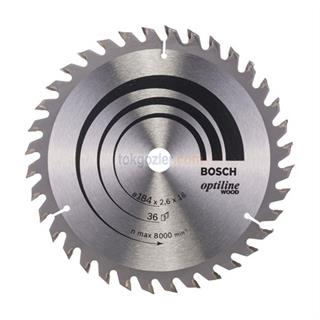 Bosch Optiline Wood 184x16 mm 36 Diş Ahşap İçin Daire Testere Bıçağı