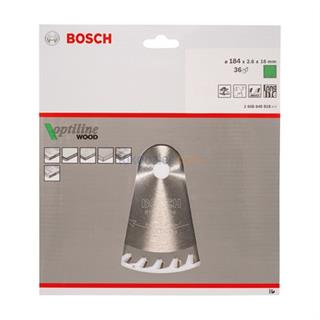 Bosch Optiline Wood 184x16 mm 36 Diş Ahşap İçin Daire Testere Bıçağı