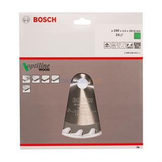 Bosch Optiline Wood 190x20/16 mm 24 Diş Ahşap İçin Daire Testere Bıçağı