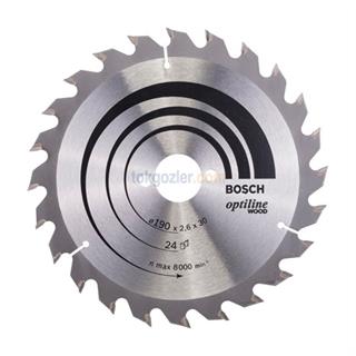 Bosch Optiline Wood 190x30 mm 24 Diş Ahşap İçin Daire Testere Bıçağı