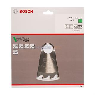 Bosch Optiline Wood 190x30 mm 24 Diş Ahşap İçin Daire Testere Bıçağı