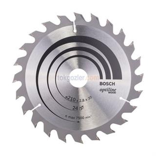 Bosch Optiline Wood 210x30 mm 24 Diş Ahşap İçin Daire Testere Bıçağı