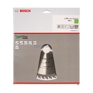Bosch Optiline Wood 235x30/25 48 Diş Ahşap İçin Daire Testere Bıçağı