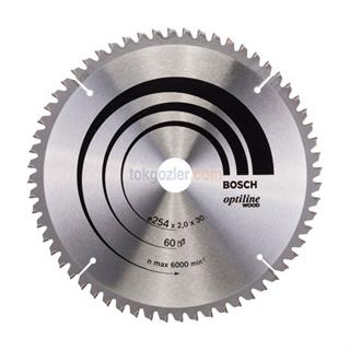 Bosch Optiline Wood 254x30 mm 60 Diş Ahşap İçin Daire Testere Bıçağı