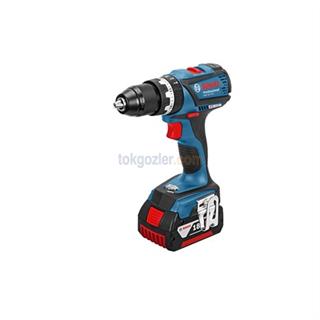 Bosch Profesyonel GSB 18 V-EC 4 Ah Çift Akülü Darbeli Delme/Vidalama - Kömürsüz Motor