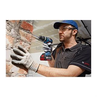 Bosch Profesyonel GSB 18 V-EC 4 Ah Çift Akülü Darbeli Delme/Vidalama - Kömürsüz Motor
