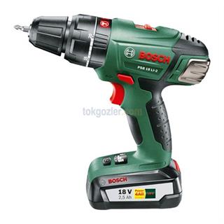 Bosch PSB 18 LI-2 Tek Akü 2,5 Ah Akülü Darbeli Delme/Vidalama Makinesi