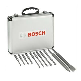 Bosch SDS-Plus Kırıcı Delici Matkap Ucu ve Keski Seti 11 Parça - Alüminyum Çantalı 2608578765