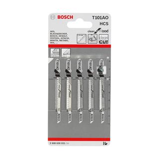 Bosch T 101 AO Clean for Wood 5li Ahşap İçin Dekupaj Testeresi Bıçağı
