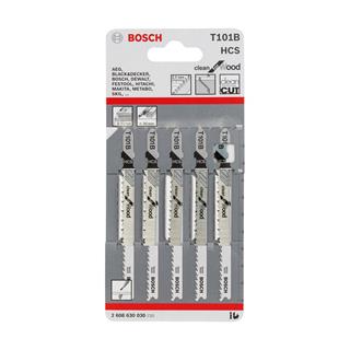 Bosch T 101 B Clean for Wood 5li Ahşap İçin Dekupaj Testeresi Bıçağı