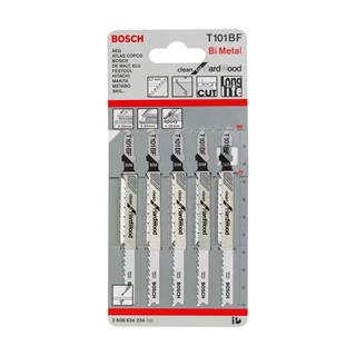 Bosch T 101 BF Clean for Hard Wood 5li Ahşap İçin Dekupaj Testeresi Bıçağı