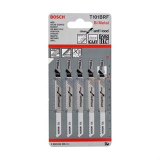 Bosch T 101 BRF Clean for Hard Wood 5li Ahşap İçin Dekupaj Testeresi Bıçağı