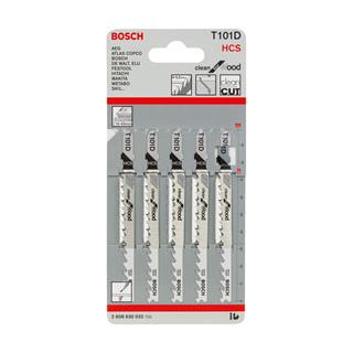 Bosch T 101 D Clean for Wood 5li Ahşap İçin Dekupaj Testeresi Bıçağı