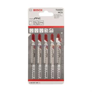 Bosch T 102 H Clean for PVC 5li Dekupaj Testeresi Bıçağı