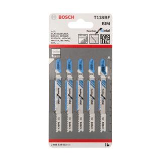 Bosch T 118 BF Flexible for Metal 5li Metal İçin Dekupaj Testeresi Bıçağı