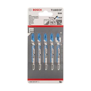 Bosch T 118 EOF Flexible for Metal 5li Metal İçin Dekupaj Testeresi Bıçağı