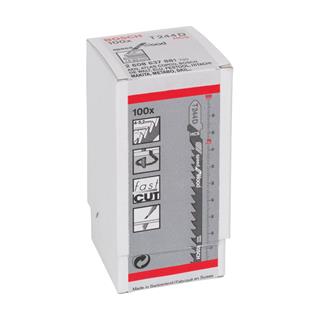 Bosch T 244 D Speed for Wood 100lü Ahşap İçin Dekupaj Testeresi Bıçağı