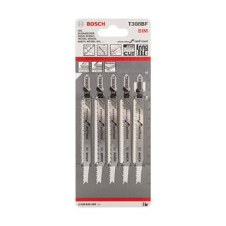 Bosch T 308 BF Extraclean for Hard Wood 5li Ahşap İçin Dekupaj Testeresi Bıçağı