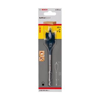 Bosch Yassı Freze Matkap Ucu Self Cut Speed Altıgen 25x152 mm