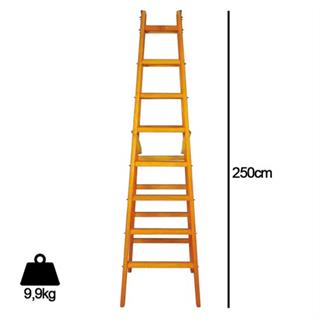 Despa Ahşap Merdiven 8 Basamaklı 250 cm