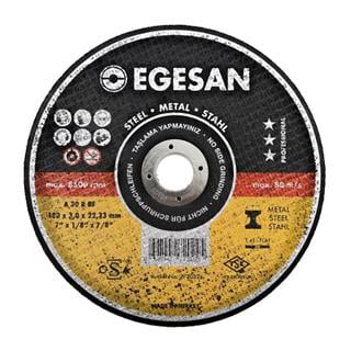 Egesan Pro Serisi 180x3.0x22.23 Metal Kesme Diski 272022 (A 30 R BF)