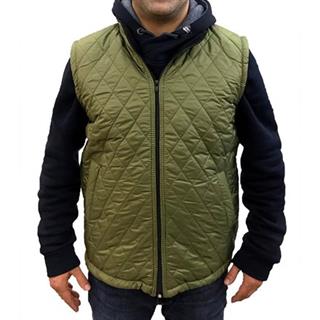 Haki Polar Astarlı Kapitone Yelek - M