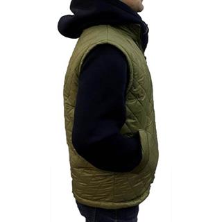 Haki Polar Astarlı Kapitone Yelek - XL