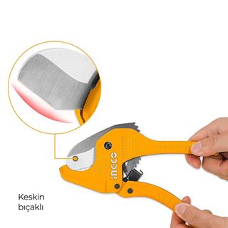İngco HPCS05428 Otomatik PVC PPRC Boru Kesici Makası 193 mm