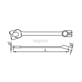 İzeltaş 0320 Kombine Anahtar Kısa Boy 24 mm