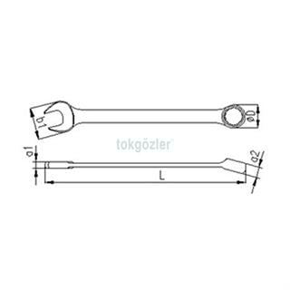 İzeltaş 0330 Kombine Anahtar Uzun Boy 5.5 mm