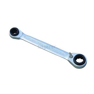 İzeltaş 0335 Çoklu Yıldız Cırcır Anahtar 10x13x17x19 mm