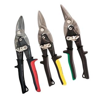 İzeltaş 6208000240 Alüminyum ve Sac Kesme Makası Takımı Sol-Sağ-Düz 3 Parça