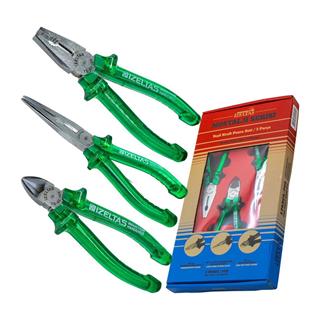 İzeltaş 13000005314 Yeşil Kraft Nostalji Pense Seti 3 Parça