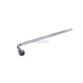 İzeltaş 1940 Bijon Anahtarı Pipo Tipi (Tornavida Ağızlı) 19 mm