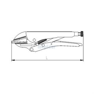 İzeltaş 2512 Kaynakçı Ayarlı Pense (Düz Ağız) 200 mm