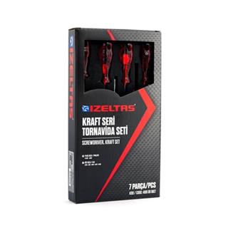İzeltaş 4100 Kraft Serisi Tornavida Seti - 7 Parça