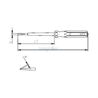 İzeltaş 4551 Tester Kontrol Kalemi 190 mm