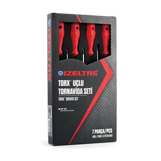 İzeltaş 4775 Torx Uçlu Tornavida Seti - 7 Parça