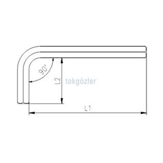 İzeltaş 4900 Allen Anahtar Altı Köşe 1.5 mm
