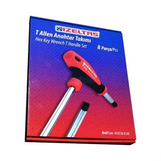 İzeltaş 4920 T Tipi Allen Anahtar Takımı - 8 Parça