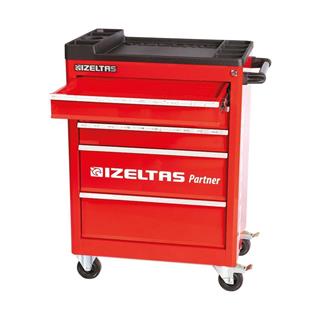 İzeltaş 5 Çekmeceli Partner Mobil Takım Dolabı Kırmızı (Boş)