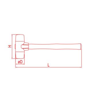 İzeltaş 5850 Plastik Çekiç 40 mm