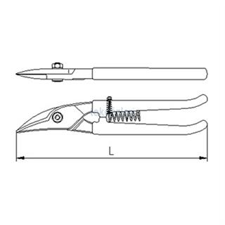 İzeltaş 6210 Kaportacı Makası (Sağ) 275 mm