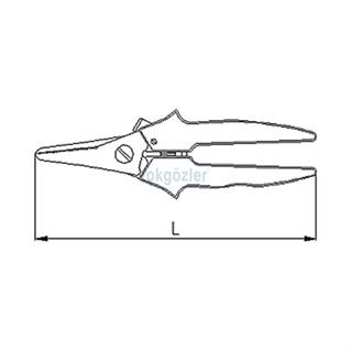 İzeltaş 6740 Kombine Makas 190 mm