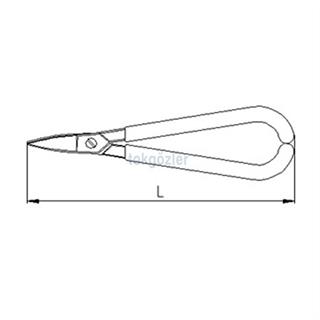 İzeltaş 6800 Kuyumcu Makası (Düz) 180 mm