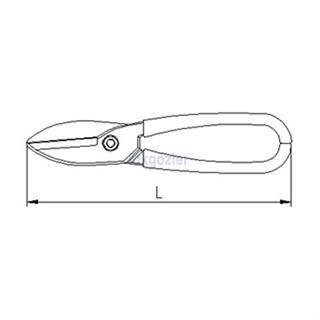 İzeltaş 6820 Tenekeci Makası PVC İzoleli 200 mm