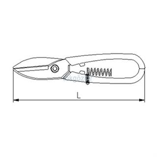 İzeltaş 6821 Tenekeci Makası Yaylı 300 mm