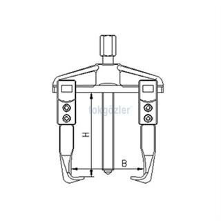 İzeltaş 7010 Standart Çektirme (İki Kollu) 25x20