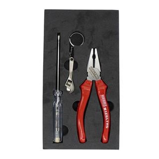 İzeltaş Pense ve Kontrol Kalemi 2Li Set Anahtarlıklı 3020001002