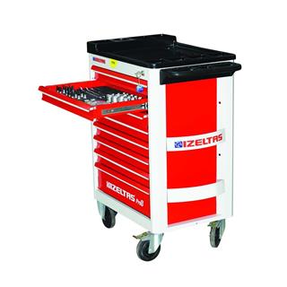İzeltaş Pro 8 Mobil Takım Dolabı 8 Çekmeceli (Dolu)